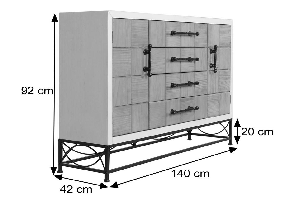 KOMMODE Braun - Braun, Holz (140/92/42cm) - MCW