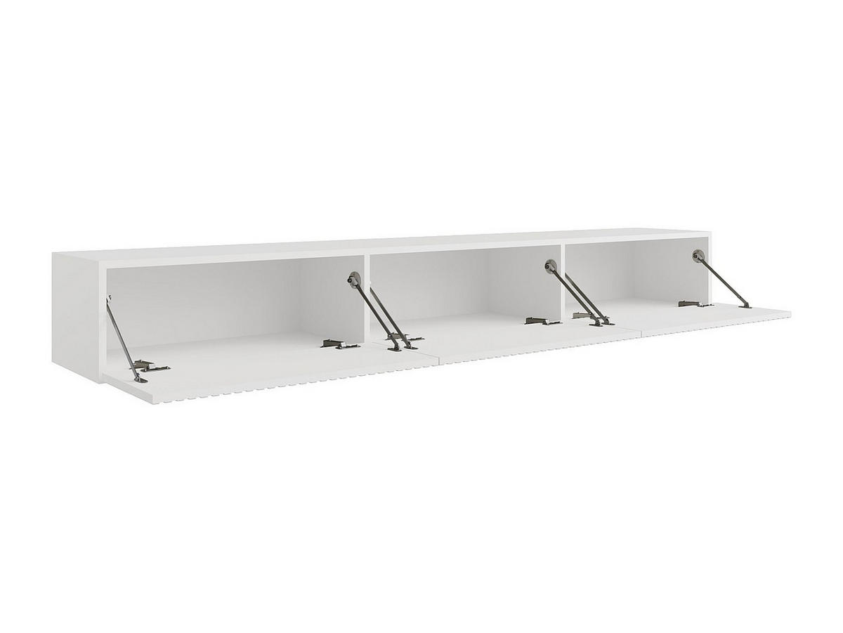 TV-HÄNGESCHRANK - 200 cm x 32 cm - holz - weiß Dantay - Weiß, Holz (200/25/32cm) - Vente-Unique