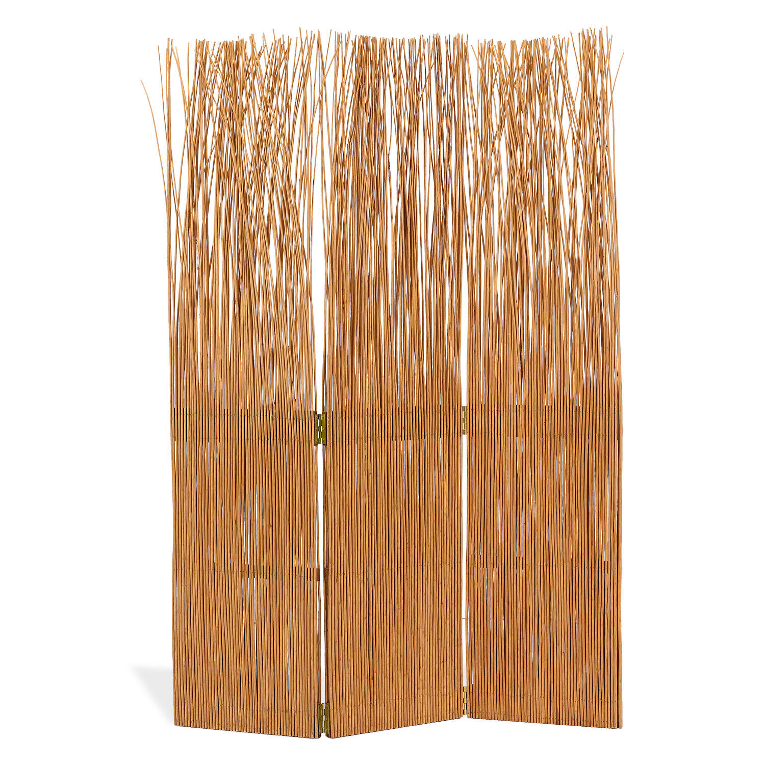 Homestyle4u Paravent Hellbraun 120x170x2 cm