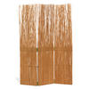 PARAVENT 3-tlg. 120/170 cm Hellbraun Weide - Hellbraun, Naturmaterialien (120/170/2cm) - Homestyle4u