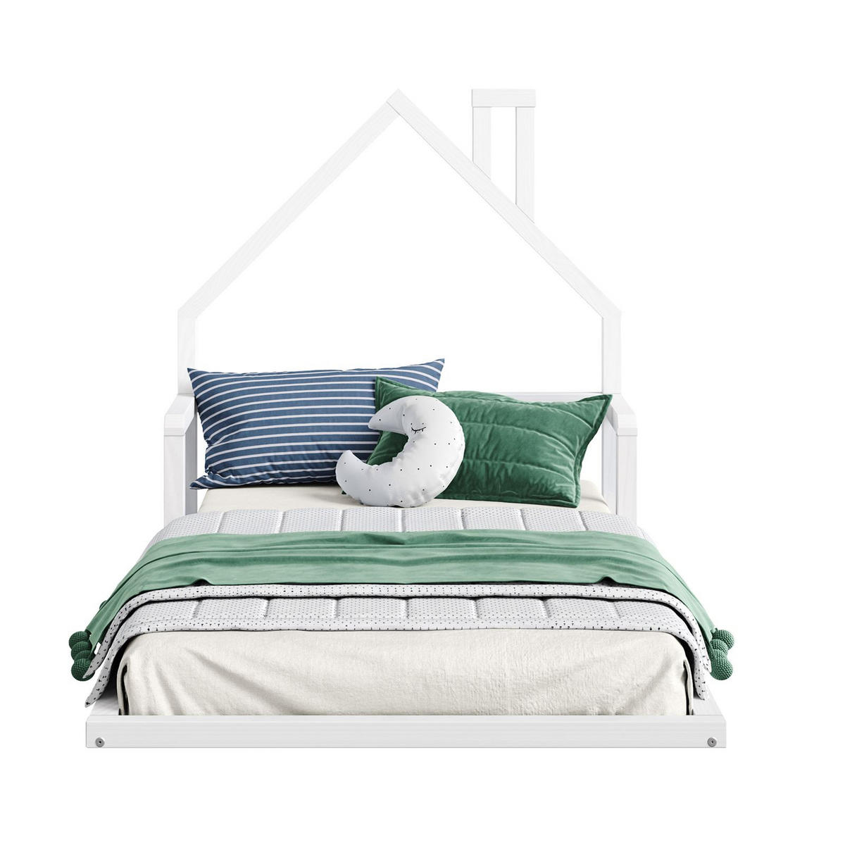 BODENBETT ELOA 90x200 cm weiß - Weiß, Holz - IDIMEX