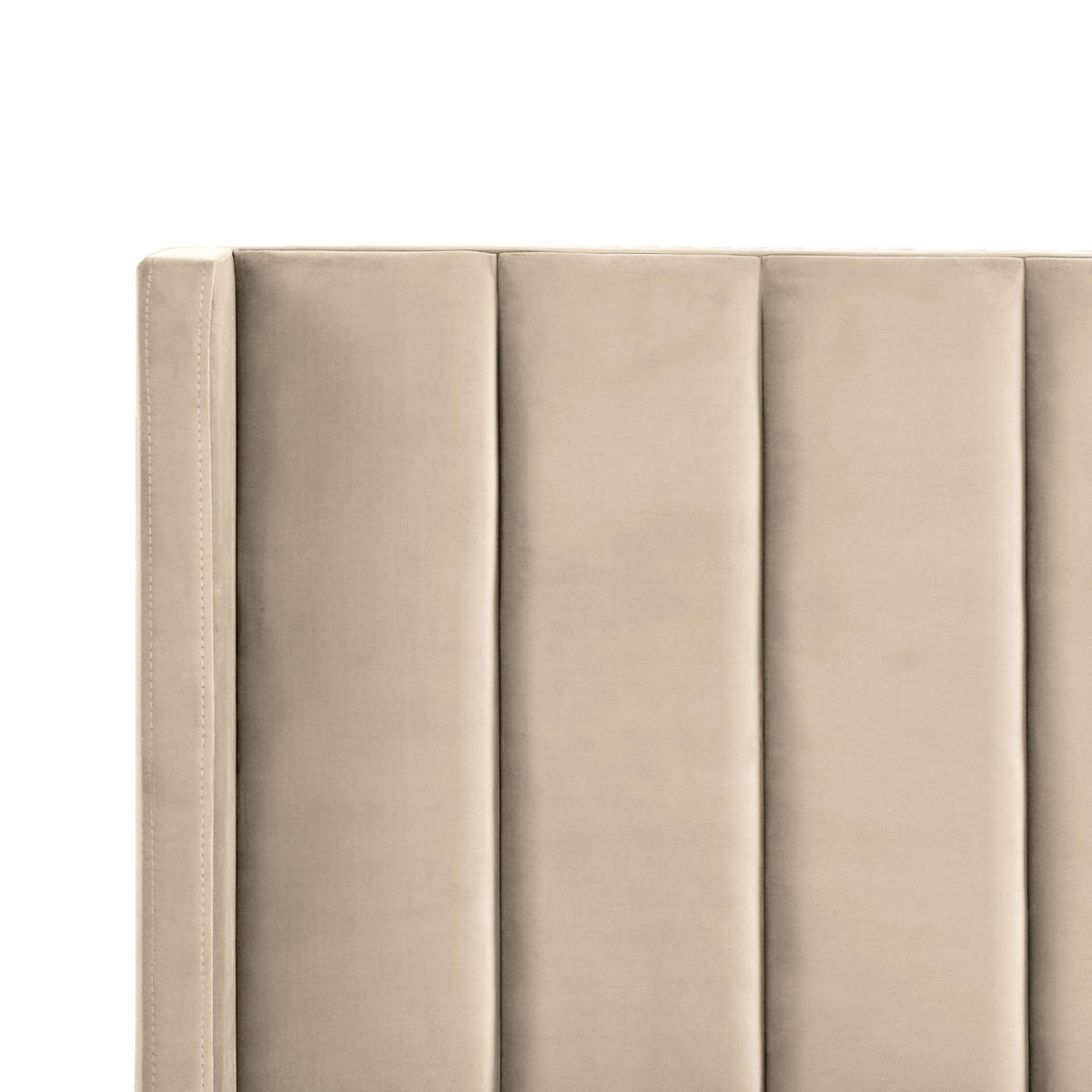 BETT mit Lattenrost 180x200 cm Beige Villette - Beige, Textil (180/200cm) - Beliani