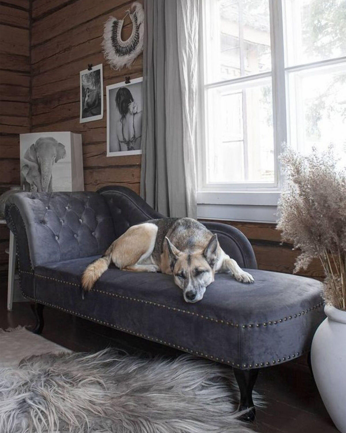 ČALOUNĚNÉ LEHÁTKO CHAISE LONGUE Sametová látka šedé levostranné Nimes - šedá/černá, textil (170/79/61cm) - Beliani