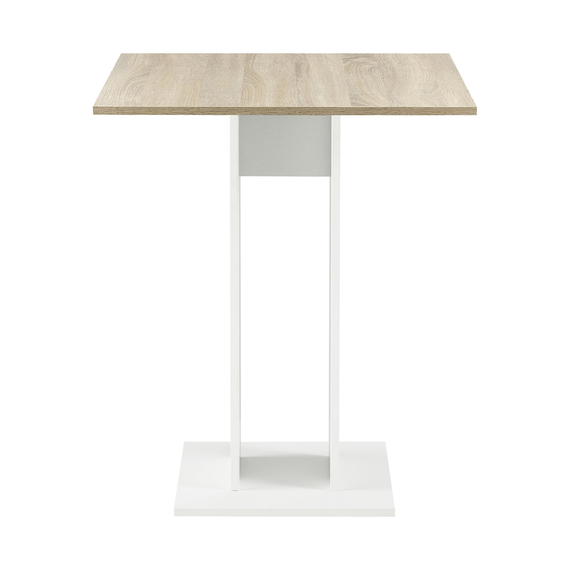 KÜCHENTISCH Lindesnes - Eichefarben/Weiß, Holzwerkstoff (65/65/78cm) - [en.casa]
