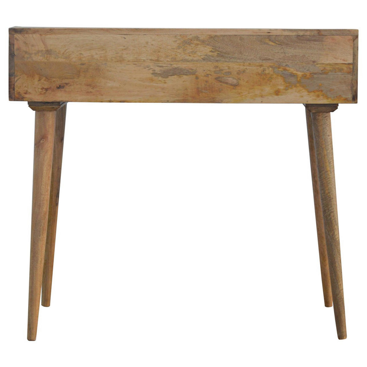 SCHREIBTISCH mit 3 Schubladen - Messingfarben/Braun, Holz/Metall (45/100/90cm) - Artisan Furniture
