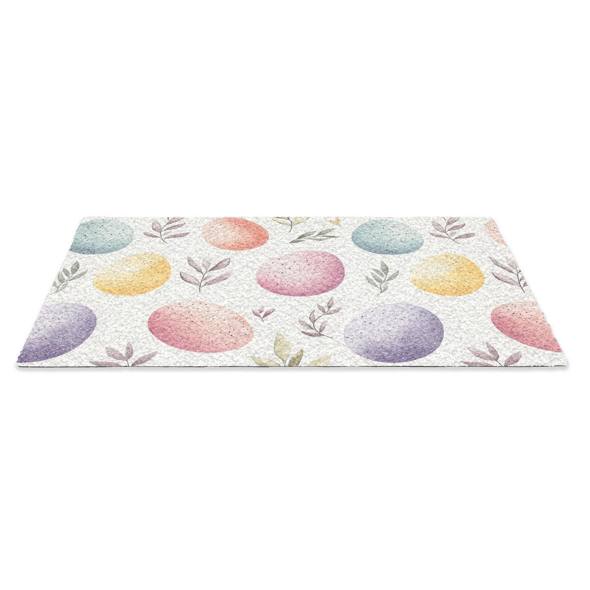 FUSSMATTE Eier - Bunt - Muster 90x60 cm - Multicolor, Kunststoff (60/90cm) - MuchoWow
