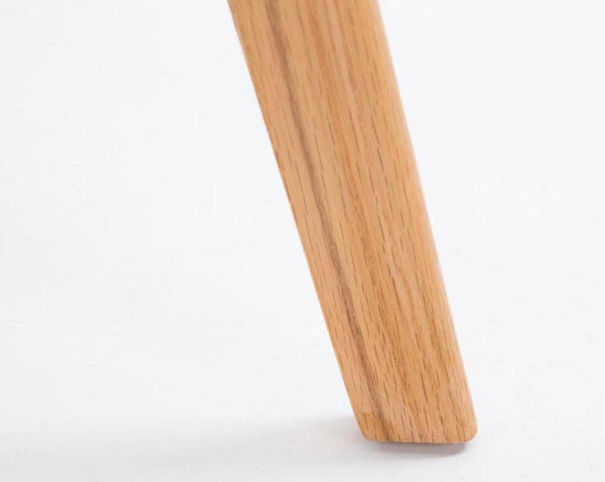 BARHOCKER 2er Set Kunststoff grau - Eukalyptusholzfarben/Grau, Holz/Kunststoff (48/112/56cm) - CLP
