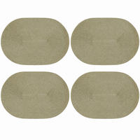 PLATZSET 4er Set Polypro Natur 45/30 cm - Naturfarben, Kunststoff (30/45cm) - TiborTex