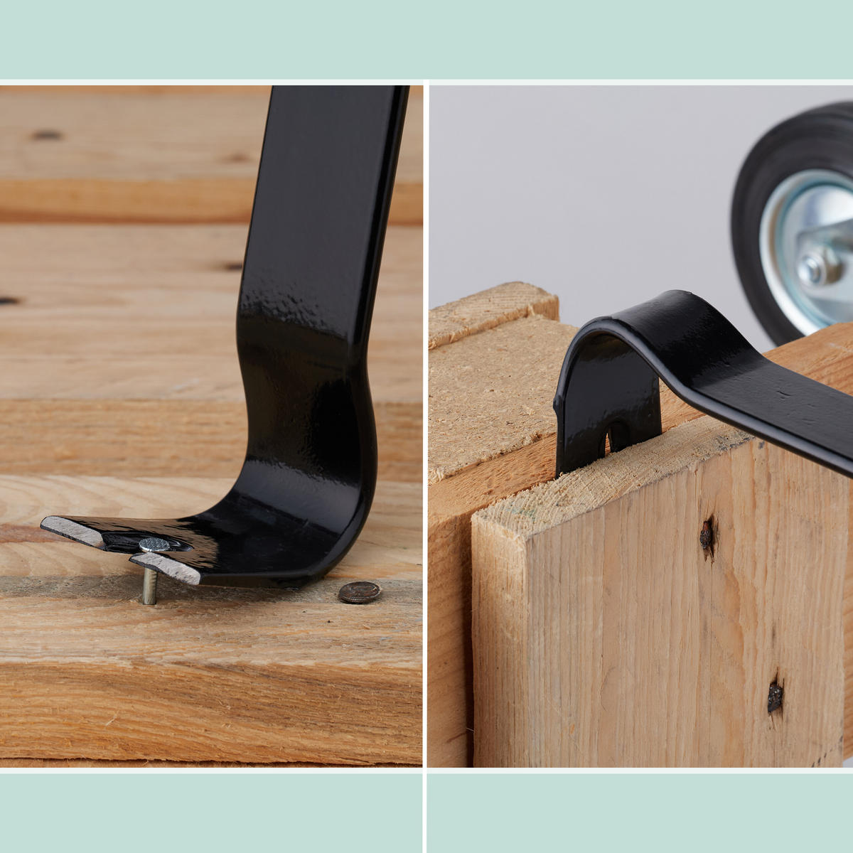 2-TLG.BRECHEISEN-SET - Schwarz, Metall (1.5/45/2.5cm) - Relaxdays