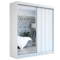 SCHWEBETÜRENSCHRANK 180 CM GLIDE Farbe: Weiß - Weiß, Holzwerkstoff (180/215/59.5cm) - A&J MöbelLand