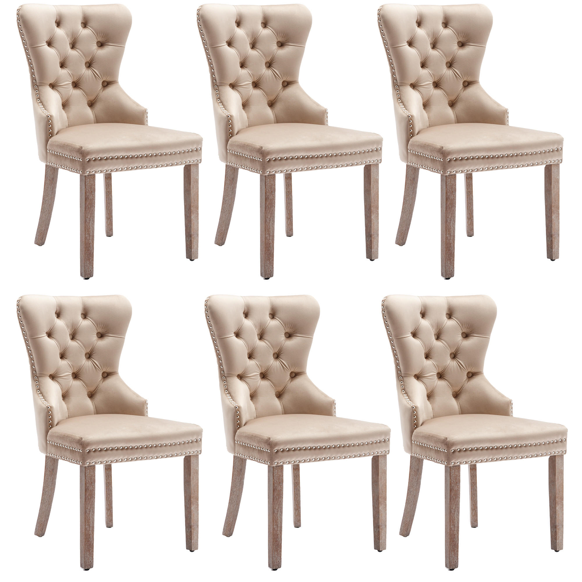 ComfortXL Stuhl-Set Beige 46.5x95x53 cm