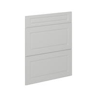 KÜCHENFRONT R-Line Weiß Landhaus 59.6 x 70.4 cm Möbelfront für den Schubladenunterschrank - Weiß, Holzwerkstoff (59.6/70.4/1.6cm) - Vicco