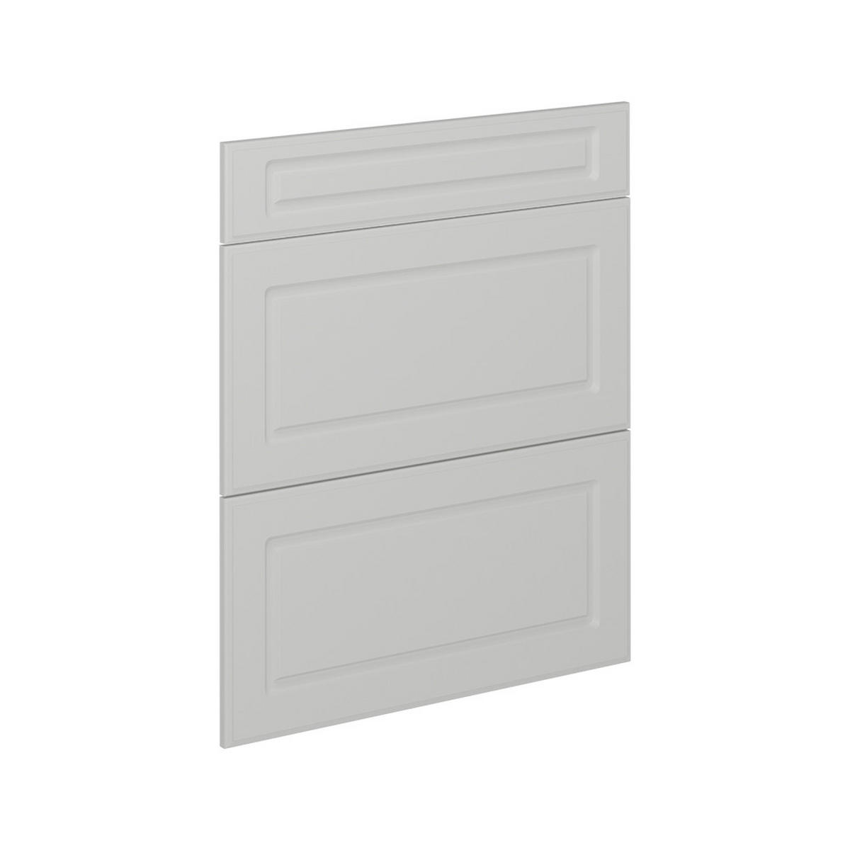 KÜCHENFRONT R-Line Weiß Landhaus 59.6 x 70.4 cm Möbelfront für den Schubladenunterschrank - Weiß, Holzwerkstoff (59.6/70.4/1.6cm) - Vicco