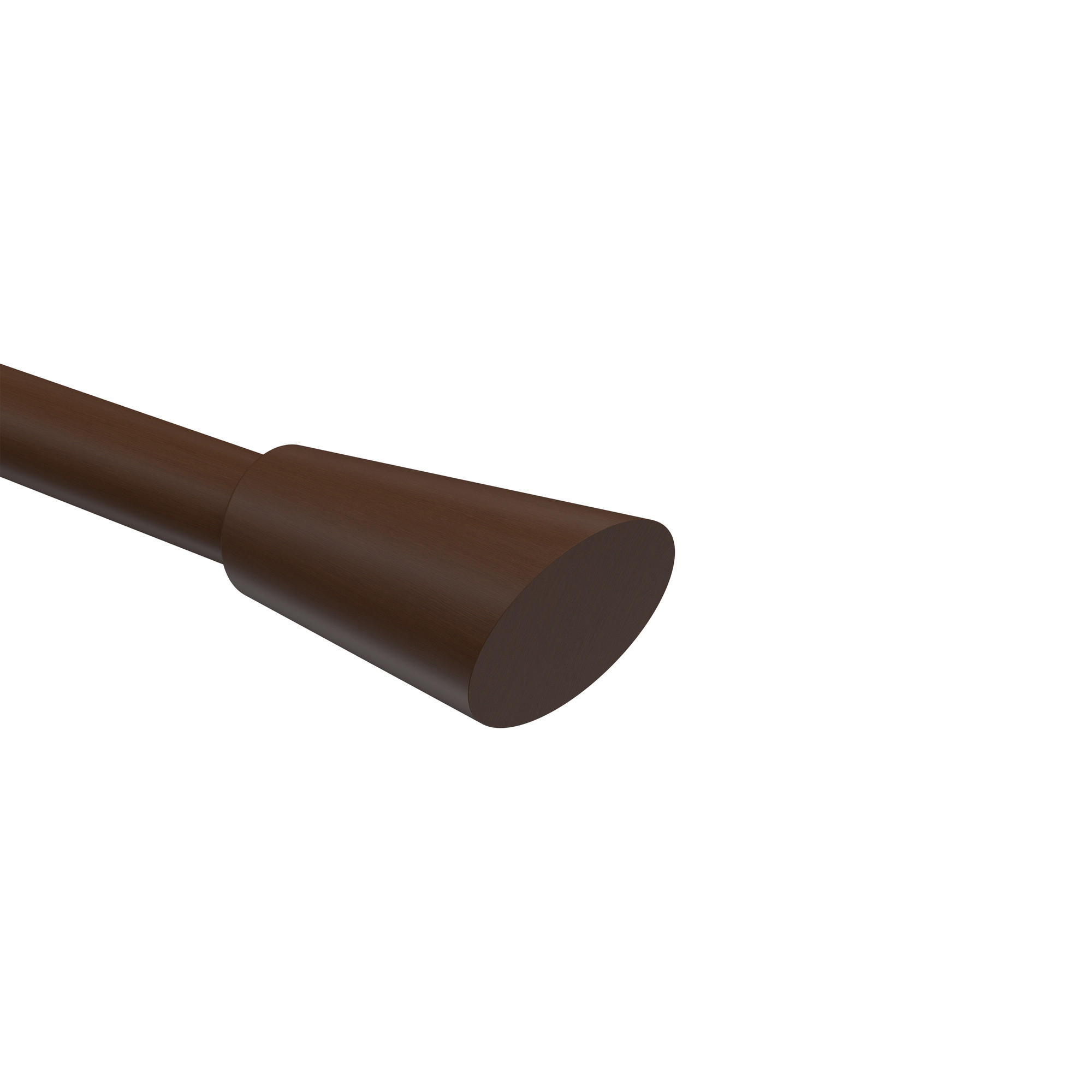 ENDSTÜCKE FÜR GARDINENSTANGEN 20 mm Ø, Bero Nussbaum, Packung 2 Stück - Nussbaumfarben, Holz (6.8/4/4cm) - INTERDECO