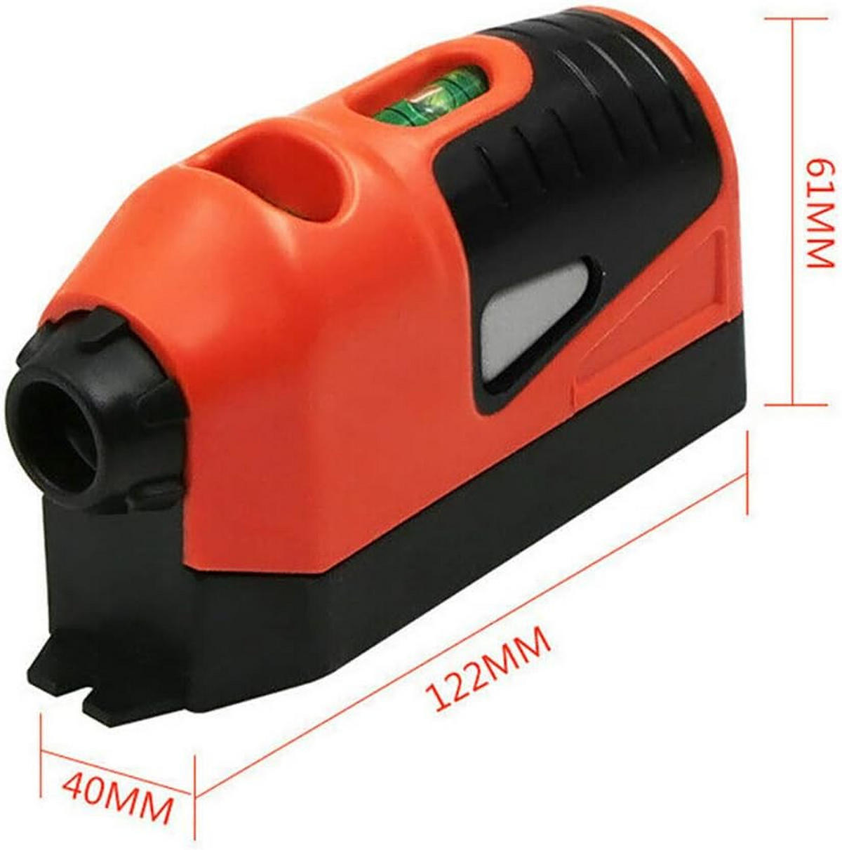 LASER-NIVELLIERGERÄT – Orange – Zur Messung - Orange, Kunststoff (12/4/6cm) - DCA