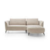 ECKSOFA VICO Beige Chenille mit Schlaffunktion - Beige, Holz (260/182cm) - MASSENO
