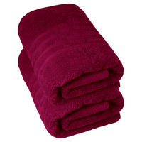 DUSCHTUCH London Kirsch Rot 2er Set 70x140 - Kirschrot, Textil (70/140cm) - Lashuma