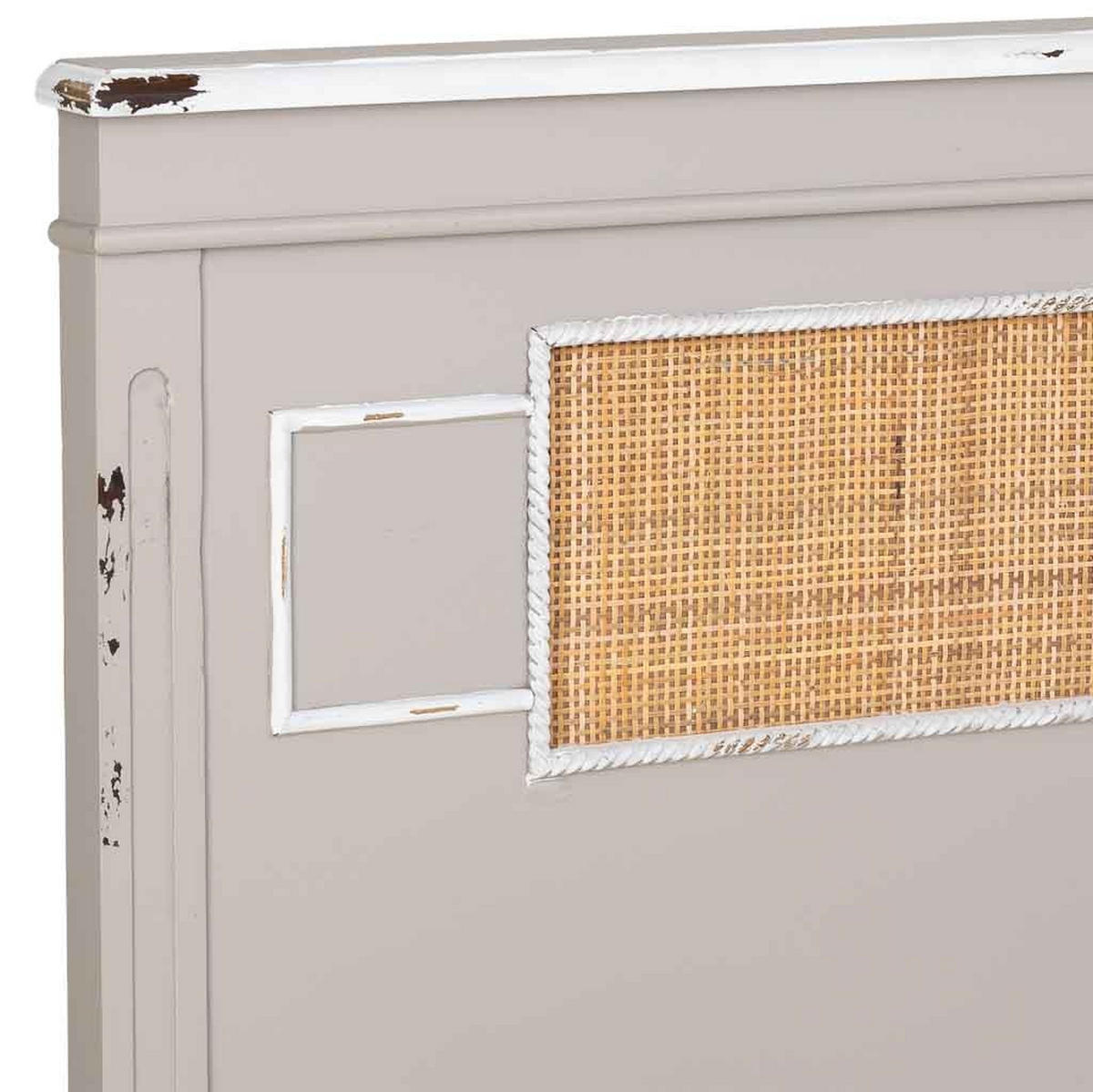 BETTKOPFTEIL 150x6x130 cm - Grau, Holz (150/6cm) - Wanderlust