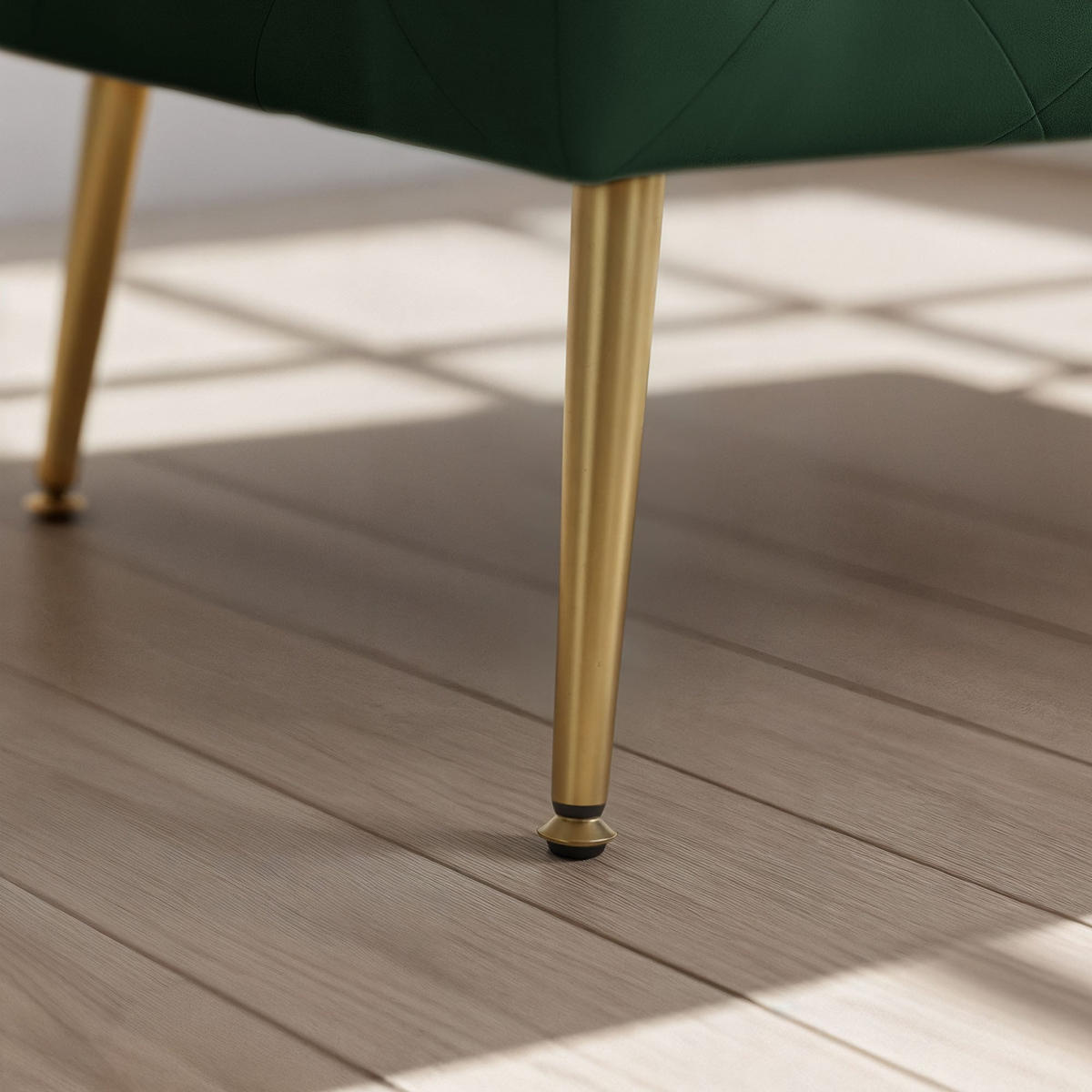 SITZHOCKER MADRID, Grün, T80xB37xH42 - Grün, Holz (37/42/80cm) - Milordbikes