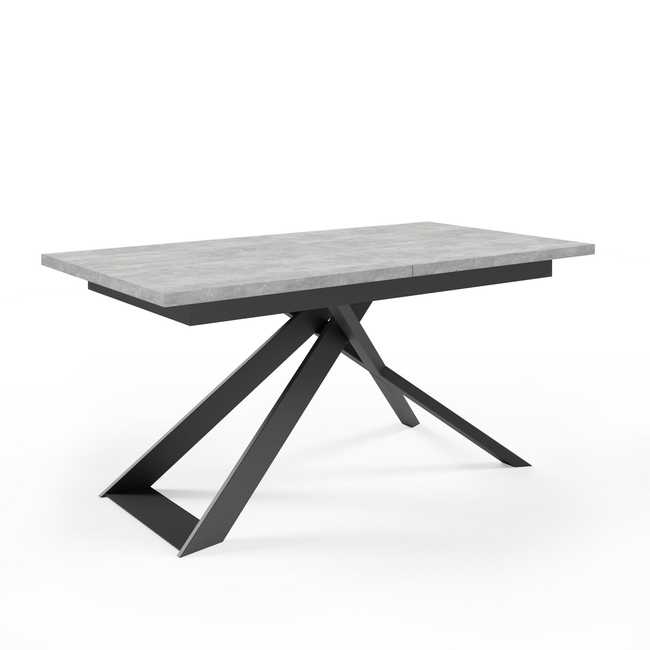 Masseno Esstisch Grau 90x77x170 cm