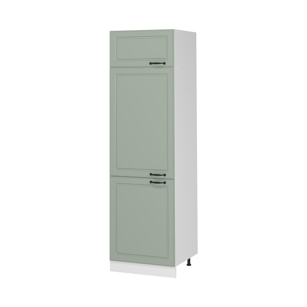 CHLADNIČKA R-Line, Mint vidiecky dom/biely, 60 cm - biela/zelená, kompozitné drevo (60/206.8/57.2cm) - Vicco