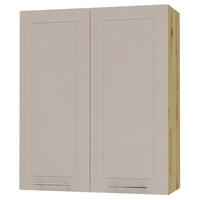 KÜCHENHÄNGESCHRANK Kvantum W4/80 Eiche Artisan / Kaschmir Matt 80 / 32,5 / 96cm - Kaschmir/Eiche Artisan, Holz/Holzwerkstoff (80/96/32.5cm) - Feldmann-Wohnen