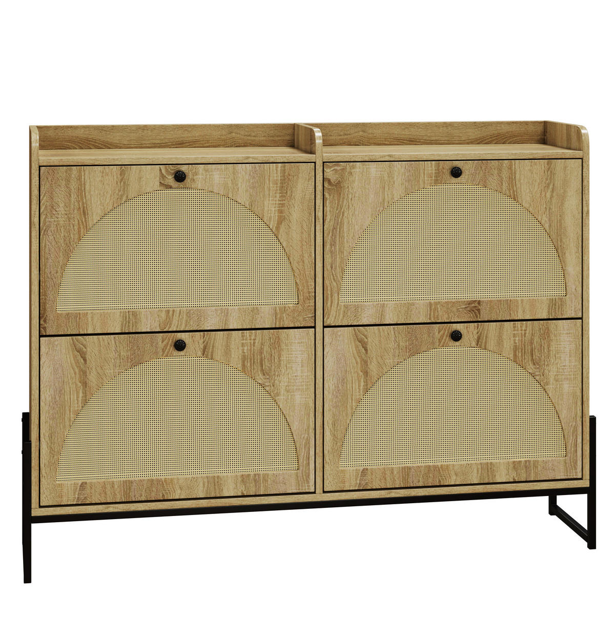 SCHUHSCHRANK 121 x 25 x 91,5 cm Holzoptik Natural - Naturfarben, Holzwerkstoff (25/91.5/118cm) - Beauniv