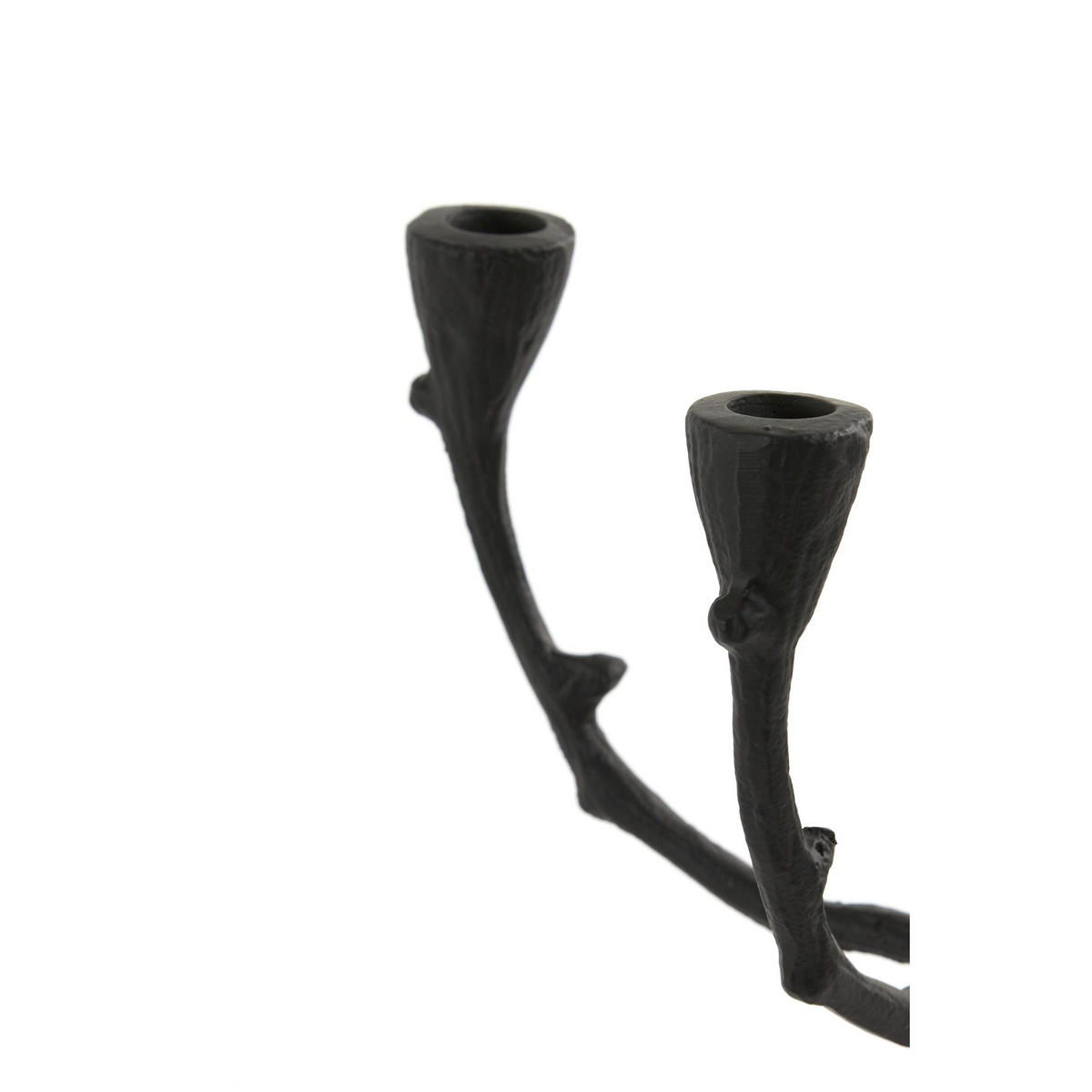 KERZENLEUCHTER Ranica Schwarz 31/31/48 cm - Schwarz, Metall (31/48/31cm) - Light & Living