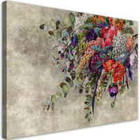 WANDBILD blumenstrauß - Beige, Textil (60/40cm) - Feeby