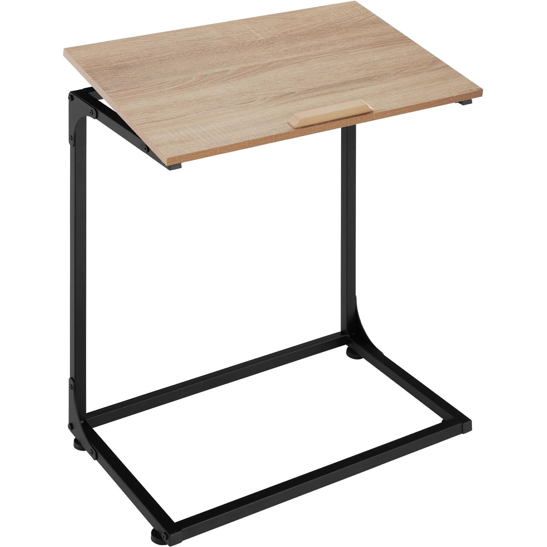 BEISTELLTISCH Ruston, 55 x 35 x 66,5 cm, Industrial Holz hell, Eiche Sonoma - Naturfarben, Holzwerkstoff (55/35/66.5cm) - tectake