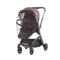 MOSKITONETZ Lux schwarz Insektenschutz, Kinderwagen, Buggy, Reißverschluss, universell passend - Schwarz, Textil - Chipolino