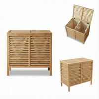 WÄSCHEKORB Moa 90l - Beige, Naturmaterialen (40/58.5/60cm)