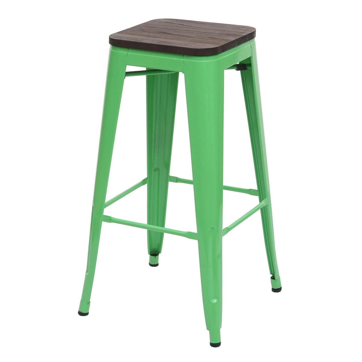 BARHOCKER Grün 4er-Set - Grün, Holz (42/76/42cm) - MCW