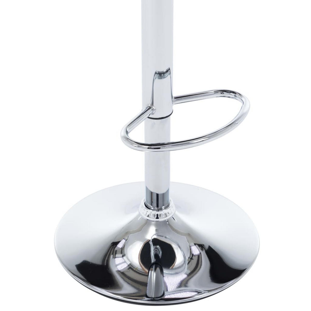 BARHOCKER 2er set CremeWeiß Kunstleder Und Bugholz - Creme, Leder (45/100.5/46.5cm) - vidaXL