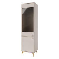 VITRINE in Beige - Beige, Holzwerkstoff (51.8/193.5/40.8cm) - MASSENO