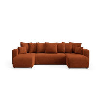 WOHNLANDSCHAFT mit Schlaffunktion Kupfer - Orange, Textil (318/88/145cm) - Furnisell