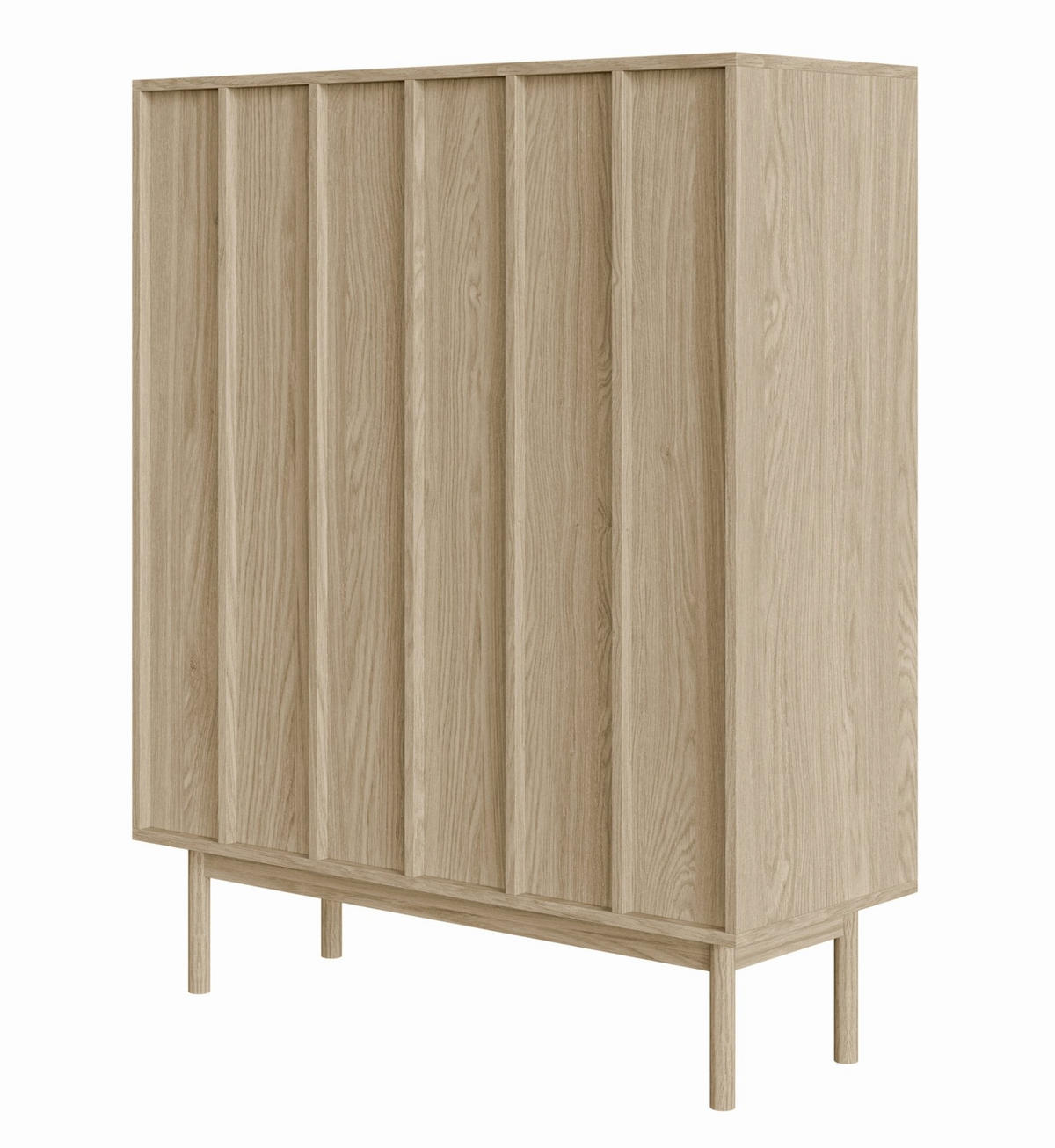 HIGHBOARD Neksto Eichenholzoptik 100 cm - Beige, Holz/Holzwerkstoff (100.2/124/40cm) - Selsey