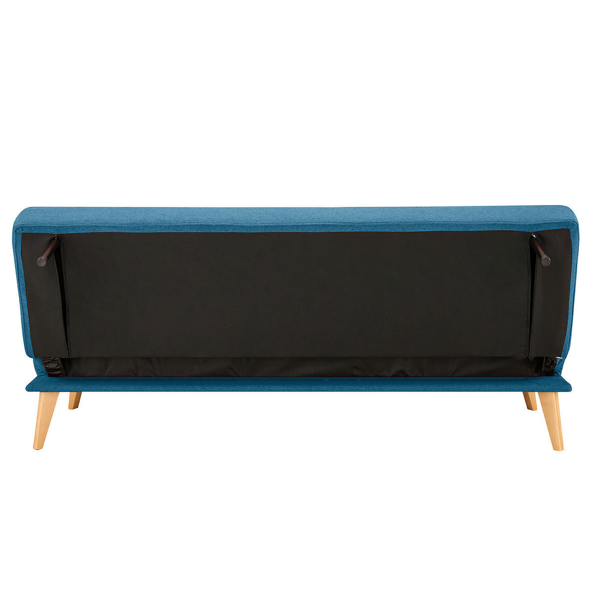 SCHLAFSOFA - Blau, Holz/Birkenholz (180/81/86cm) - home24