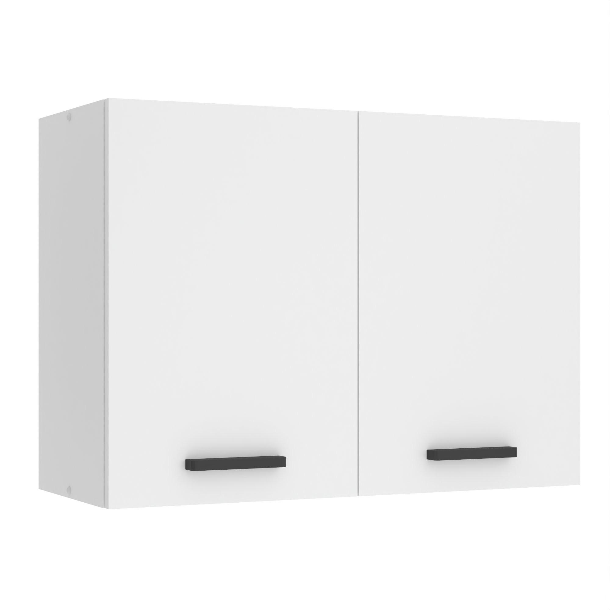 HÄNGESCHRANK SG 80 cm, mit 2 Türen, Weiß matt - Weiß, Holz (80/58/29.6cm) - B BELINI GROUP