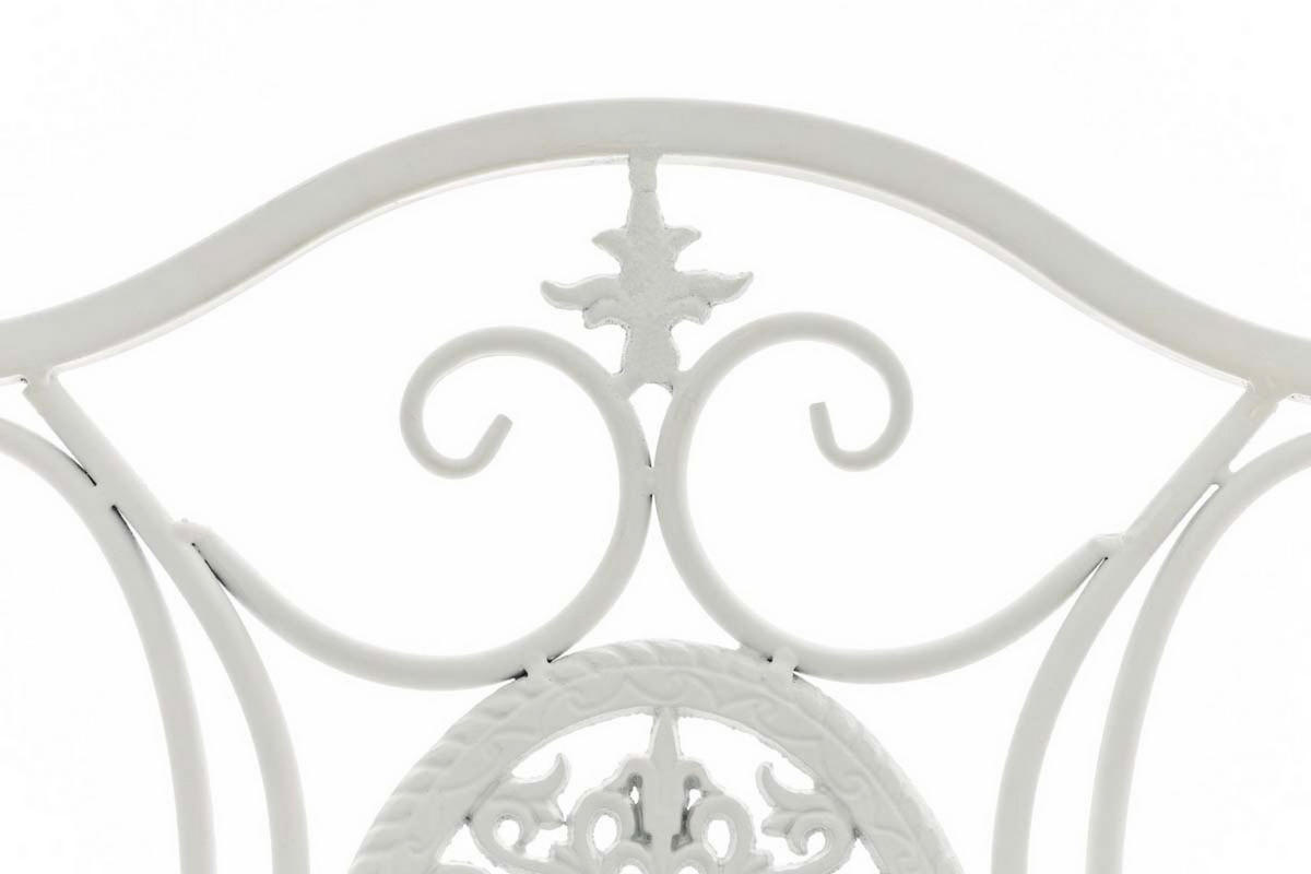 GARTENSTUHL Sidan weiß - Weiß, Metall (42/49/91.5cm) - TPFGarden