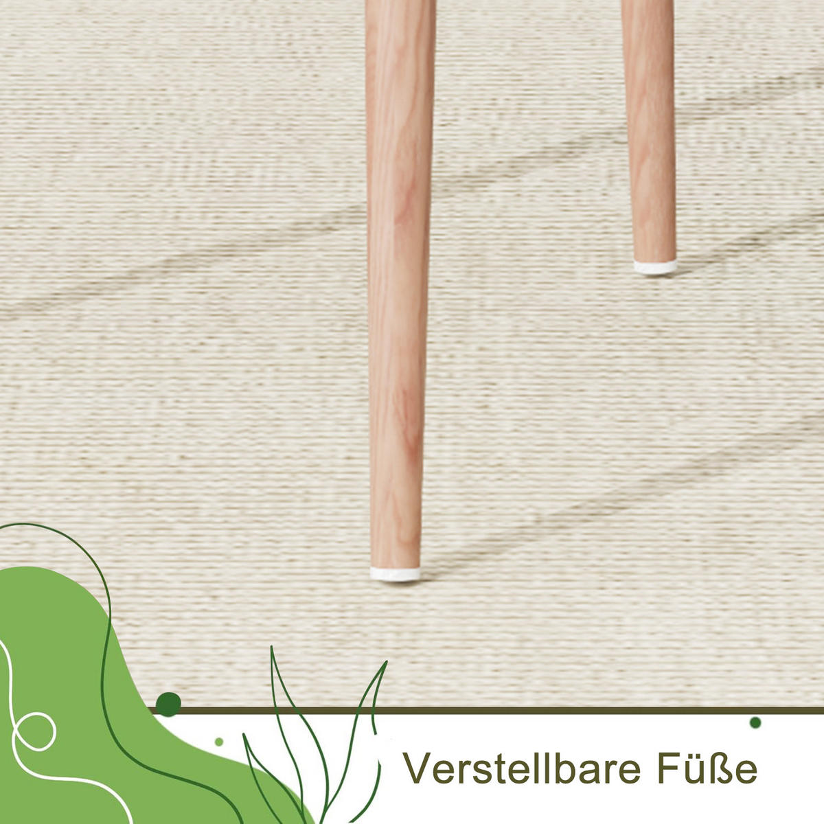 KÜCHENSTÜHLE 2er-Set mit Rattanlehne, Kunstleder & schwarzen Beinen - Ecru, Holz (44/97.5/40cm)