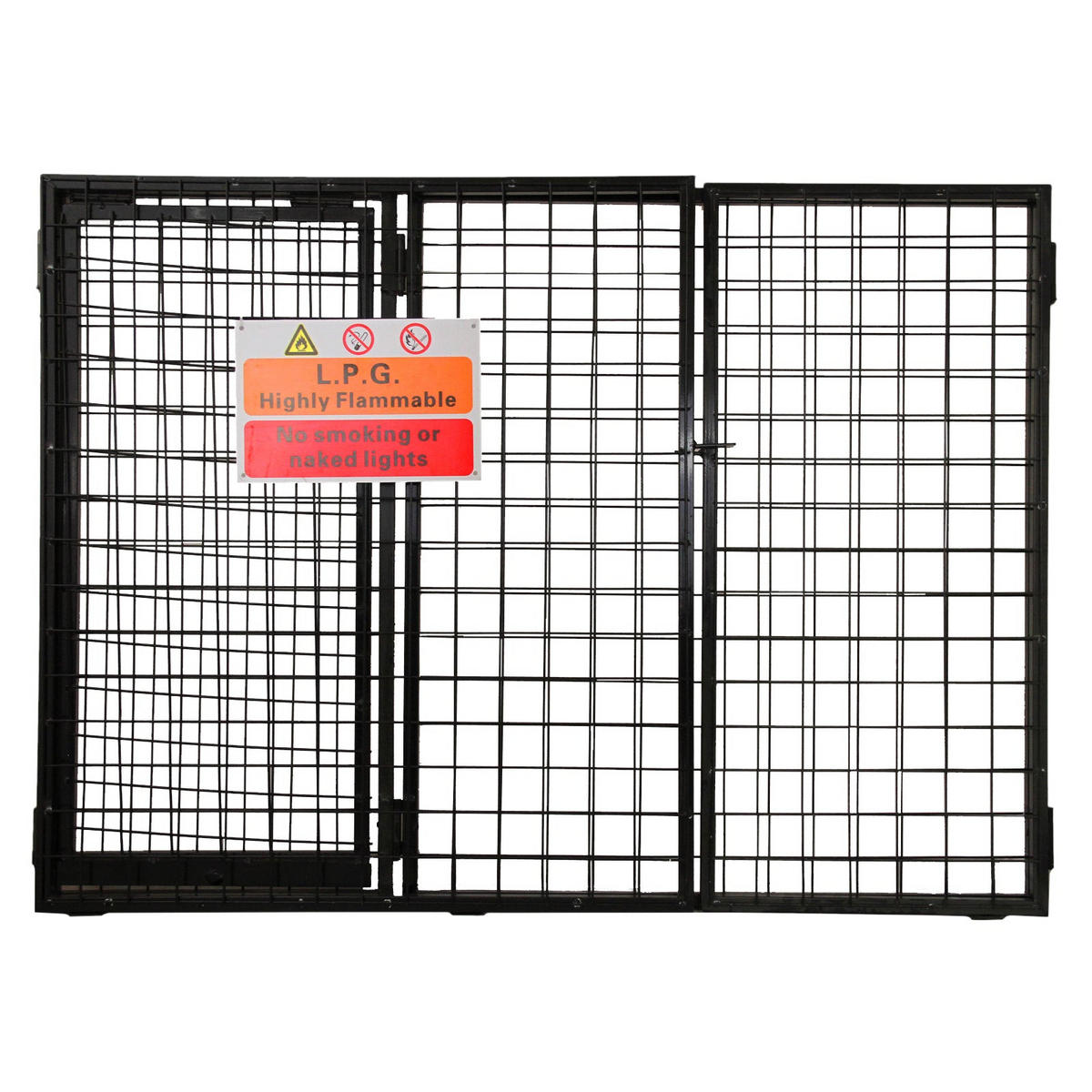GASFLASCHEN-DEPOT 92cm x 118cm x 60cm - Schwarz, Metall (118/92/60cm) - Monster Racking
