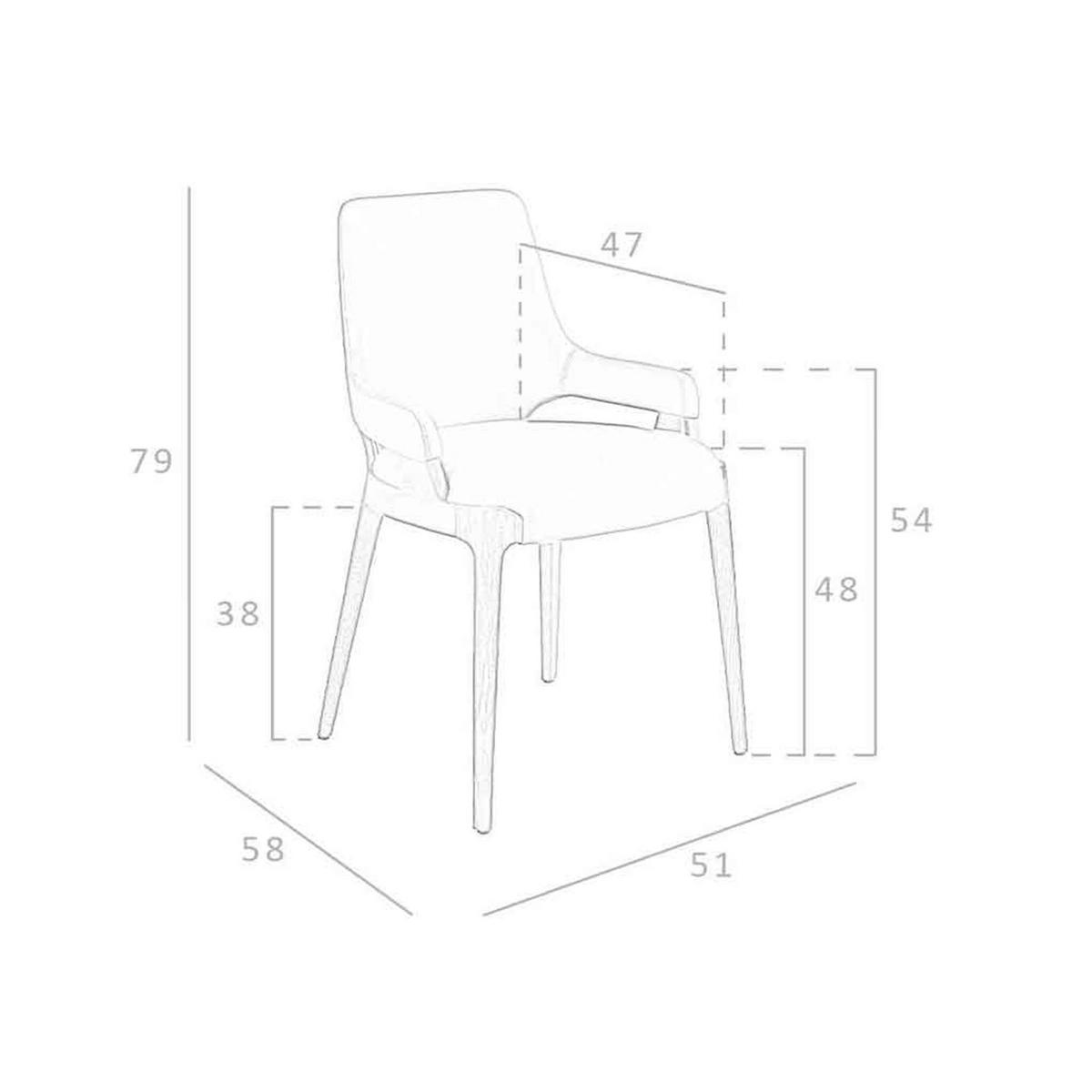 STUHL , Braun, Walnuss 51/ 58/ 79 cm - Nussbaumfarben/Walnussfarben, Holz/Kunststoff (51/79/58cm) - ANGEL CERDA
