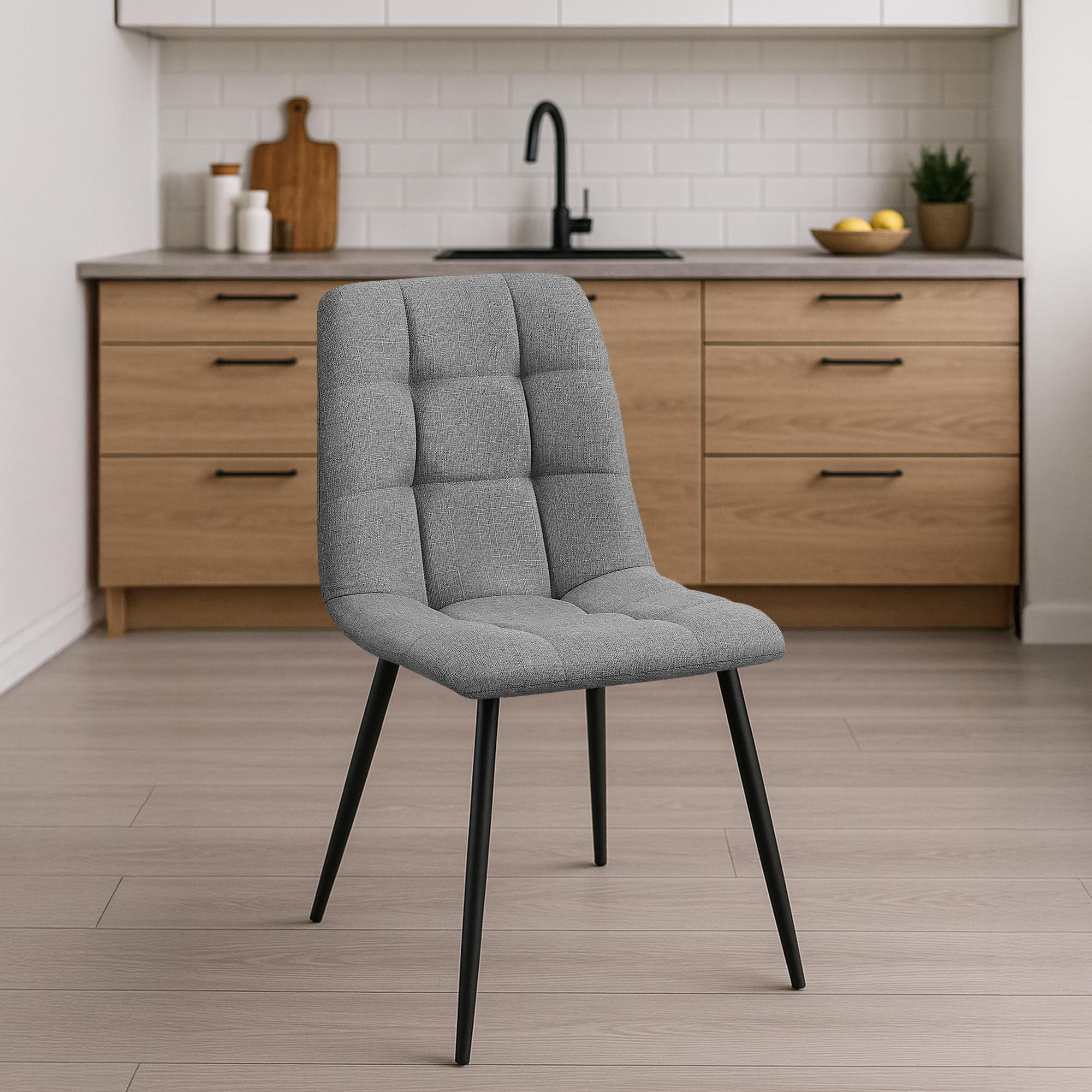 Thumbnail - CLP Stuhl, Grau, Textil, 45x84x55 cm, Esszimmer, Stühle, Esszimmerstühle, Vierfußstühle