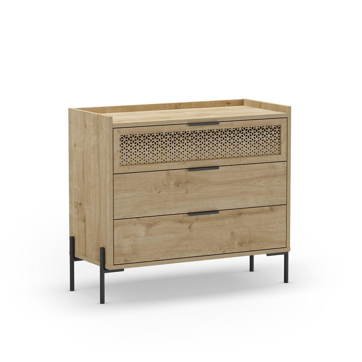KOMMODE Inca Braun 90/40/80 cm - Braun, Holz (40/80/90cm) - Calicosy