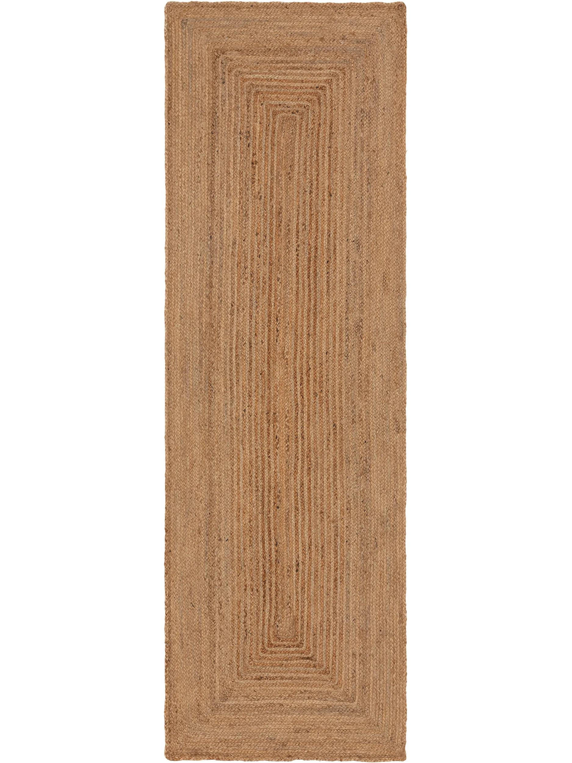 JUTENA preproga Jutta svetlo rjava 70x200 cm - svetlo rjava, tekstil/naravni materiali (70/200cm) - benuta Pure