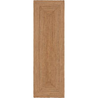 JUTENA preproga Jutta svetlo rjava 70x200 cm - svetlo rjava, tekstil/naravni materiali (70/200cm) - benuta Pure