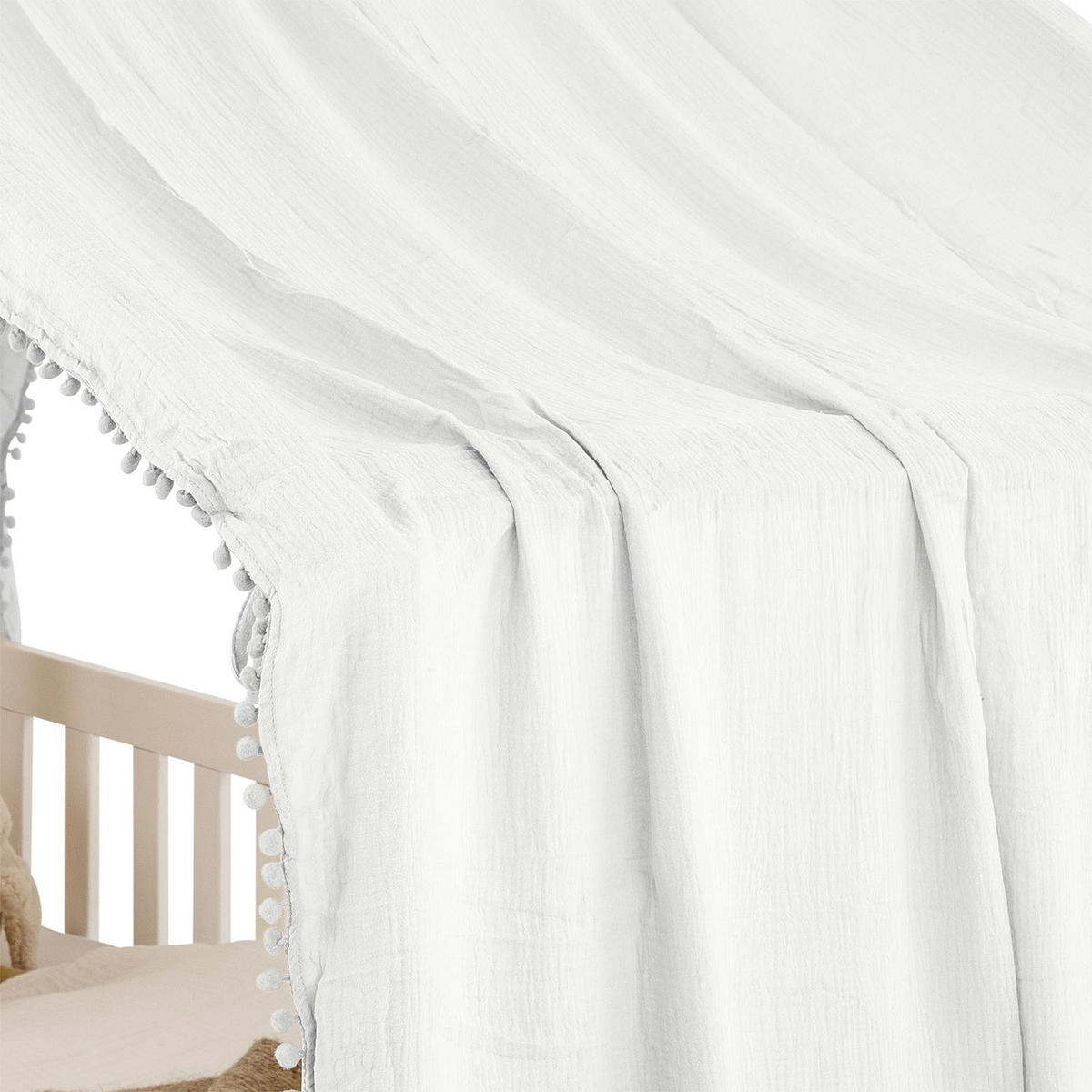 BETTHIMMEL FÜR HAUSBETT LIAN weiß - Weiß, Textil - IDIMEX