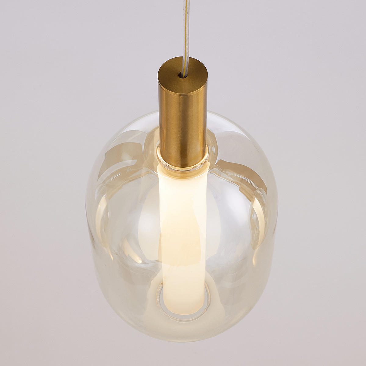 PENDELLEUCHTE Exemplar - Goldfarben, Glas (110/13/120cm) - Butlers