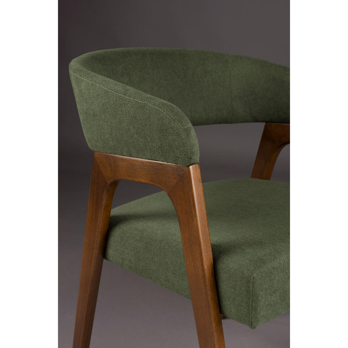 ESSZIMMERSTUHL Adamello Grün - 2 er Set - Grün, Textil (54.5/74/58cm) - Dutchbone